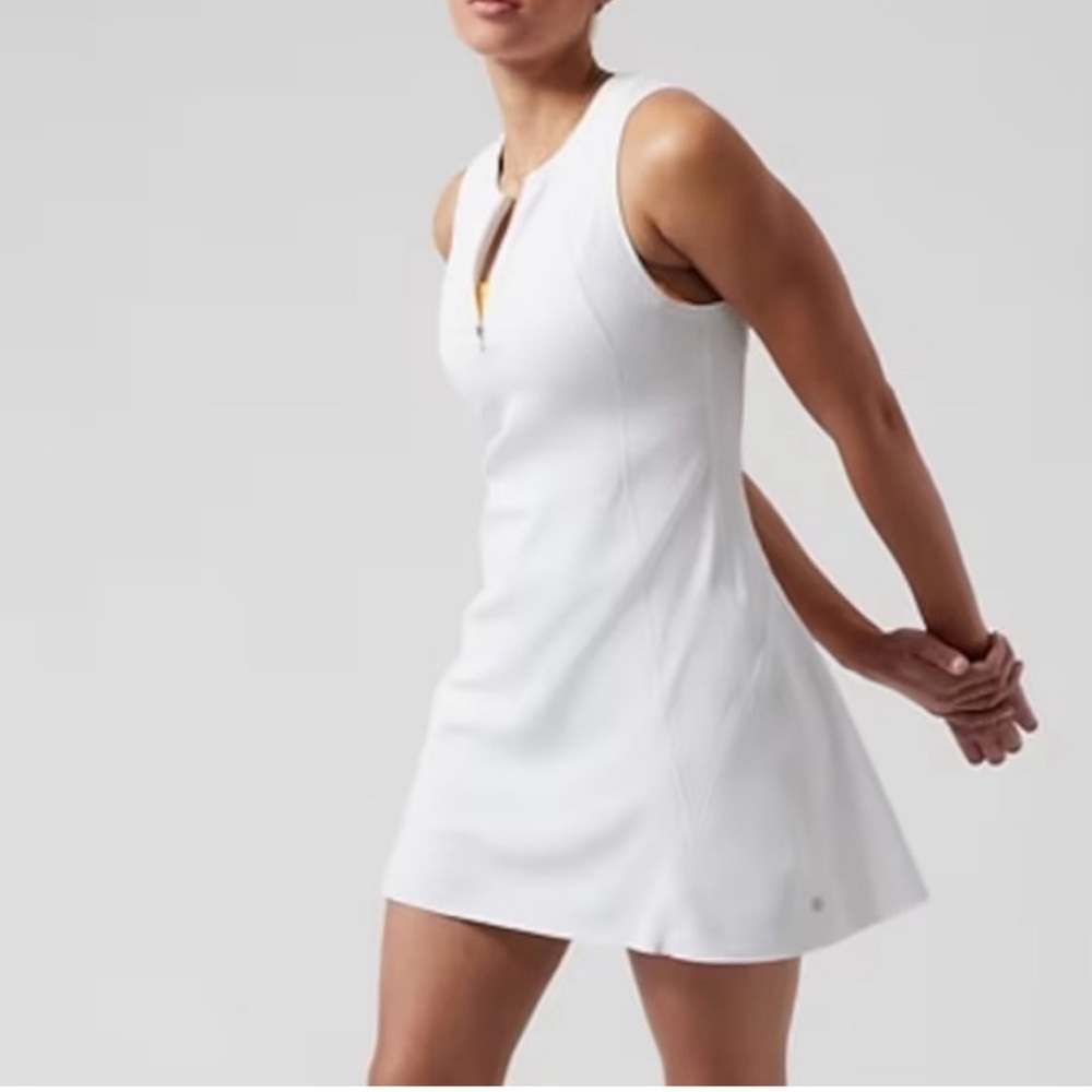 Athleta White Sleeveless Dress